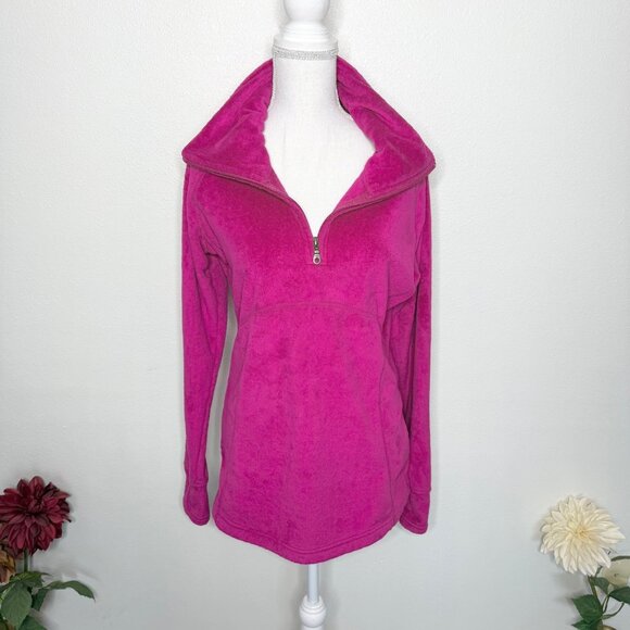 Obermeyer Brandi Hot Pink Plush Funnel Neck Fleece Gorpcore Outdoors Winter Sz M - Picture 1 of 7